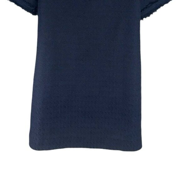 Pomander Place Ophelia Navy Tweed Fringe Mini Dress NWT Size S - Picture 10 of 12